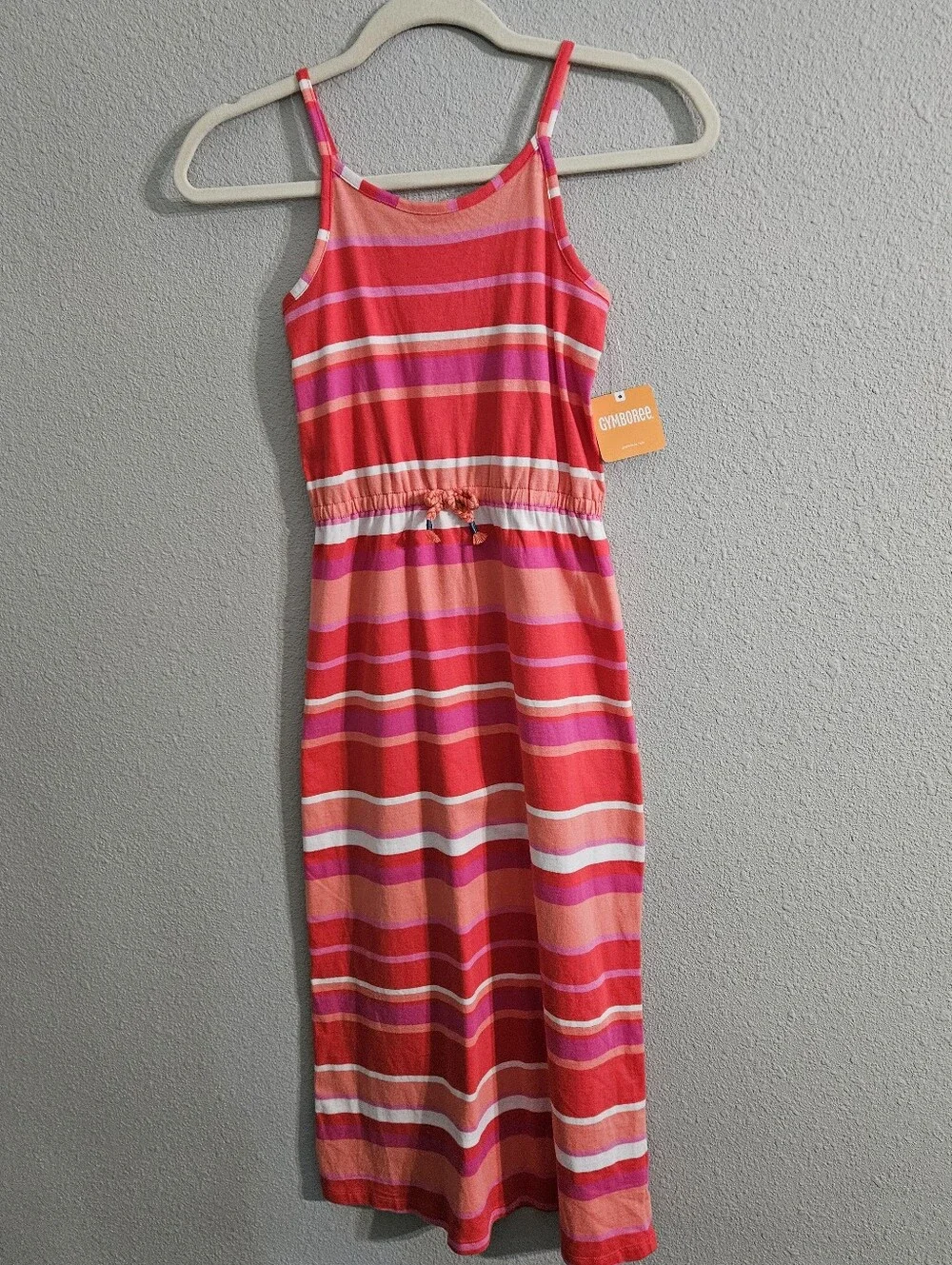 Gymboree Girls Striped Maxi Dress, Medium (7/8)
